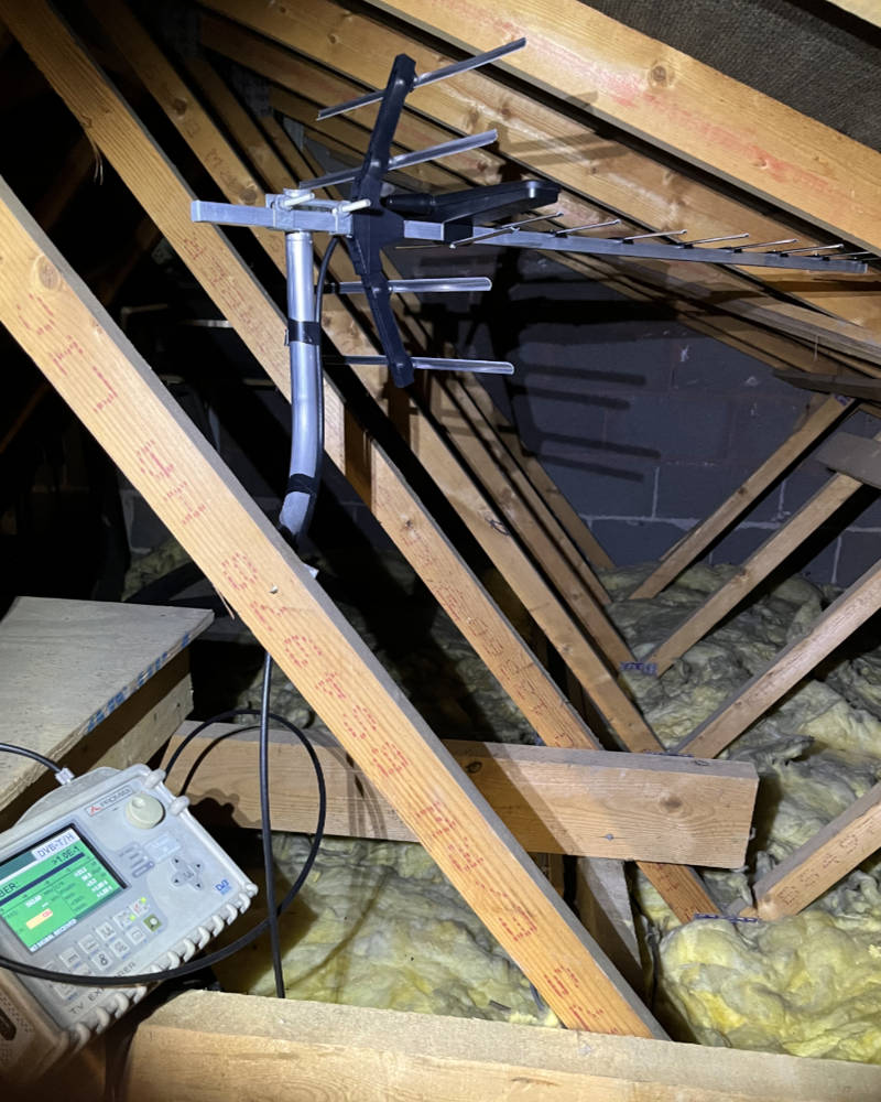Loft aerial installation